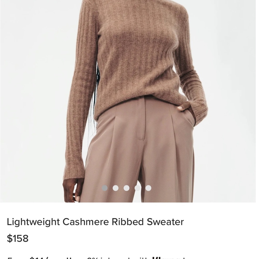NAADAM Tan Knit Sweater